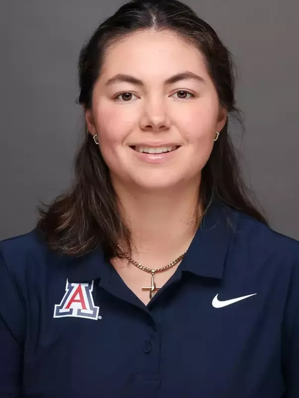 Clarisa Temelo - TUCSON, ARIZ. -- Women’s Golf Headshots at studio at McKale Memorial Center in ALKEME Arena
Sept. 2, 2026.
Photo by Rebecca Sasnett / Arizona Athletics