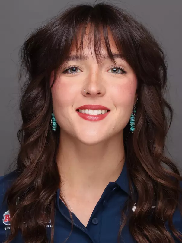 Caelle Armijo — TUCSON, ARIZ. -- Women’s swimming and diving roster headshots at Photo Studio.
Aug. 29, 2026.
Photo by Mike Christy / Arizona Athletics