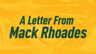 Foster Forward: Letter from Mack Rhoades