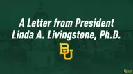 President Livingstone Message on Athletics Leadership