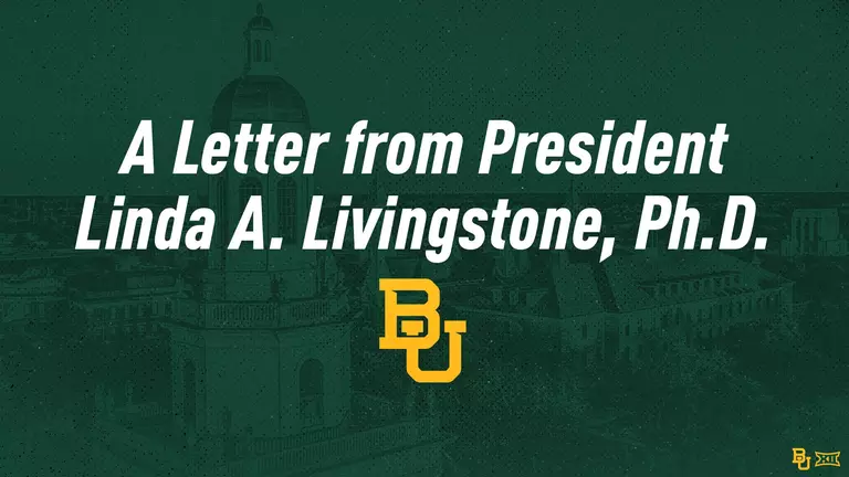 President Livingstone Message on Athletics Leadership