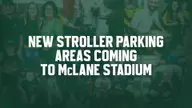 New at McLane Stadium: Stroller Parking Areas