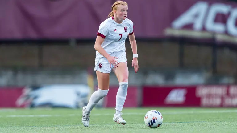 Clarke with the ball against Clemson