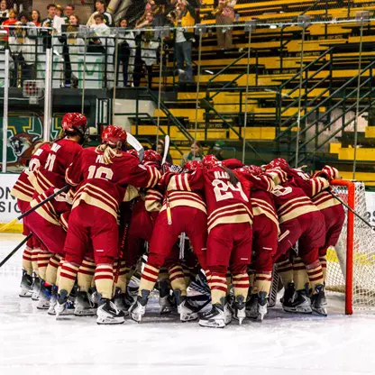 pregame team huddle