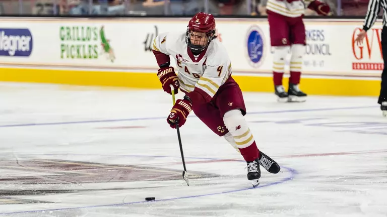 Teddy Stiga against St. Cloud State