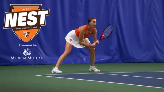 In The Nest: Eloise Saraty Provides Veteran Leadership for the Tennis Falcons