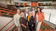 Local family honored for their generous $1M support of BGSU hockey and Slater Family Ice Arena