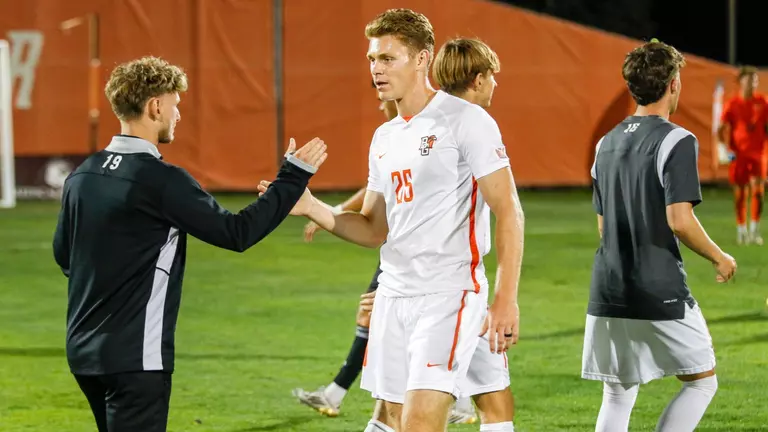 A Falcon, a father, a husband: Aiden Messinger’s journey to one final season