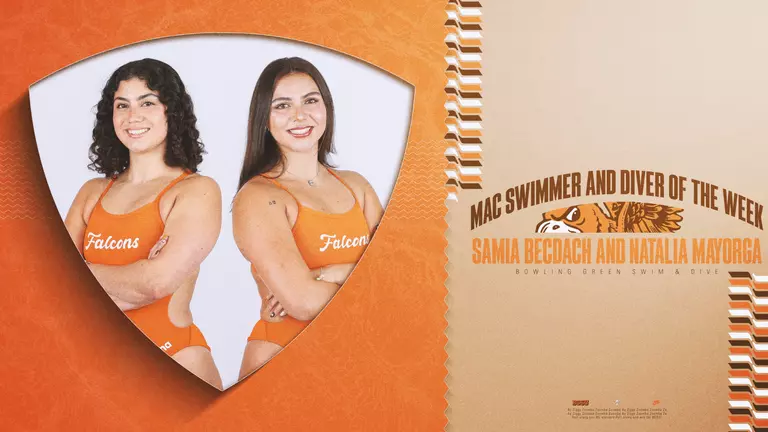 Samia Becdach and Natalia Mayorga Earn MAC Swimmer and Diver of the Week