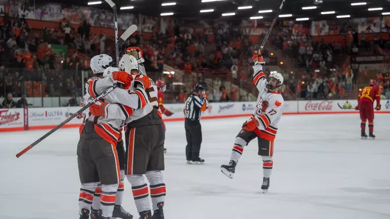 Falcons Sweep the Bulldogs with 5-2 win on Saturday Night