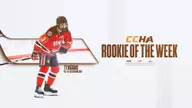 Ty Higgins Named CCHA Rookie of the Week