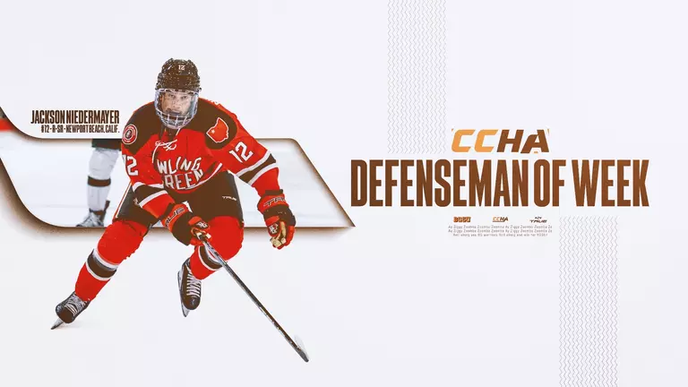 Jackson Niedermayer Named CCHA Defenseman of the Week
