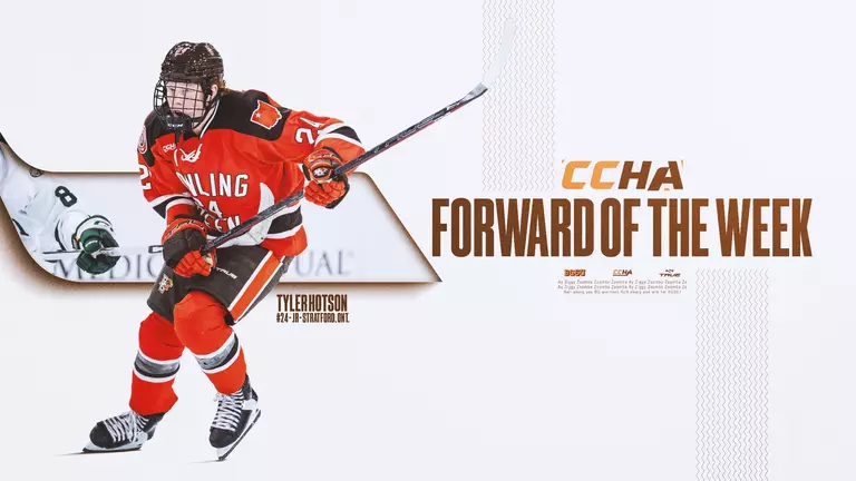 Tyler Hotson Named CCHA Forward of the Week