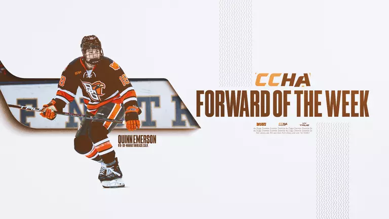 Quinn Emerson Named CCHA Forward of the Week