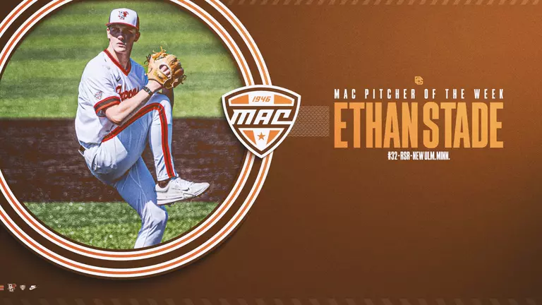 Ethan Stade Named MAC Pitcher Of The Week For Second Time This Season
