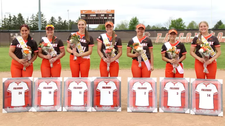 Minutewomen Get Past Falcons, 2-1, on Senior Day