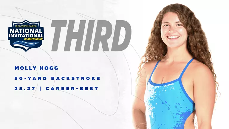 Hogg Takes Third in 50-Yard Backstroke to Lead Boise State at NIC