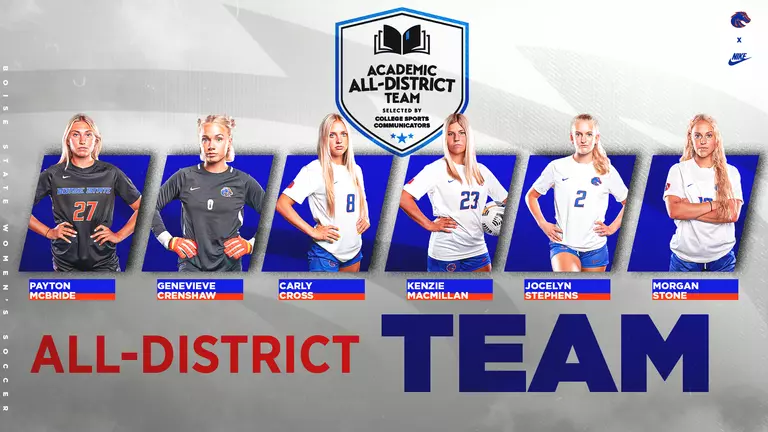 Six Broncos Claim Academic All-District Awards