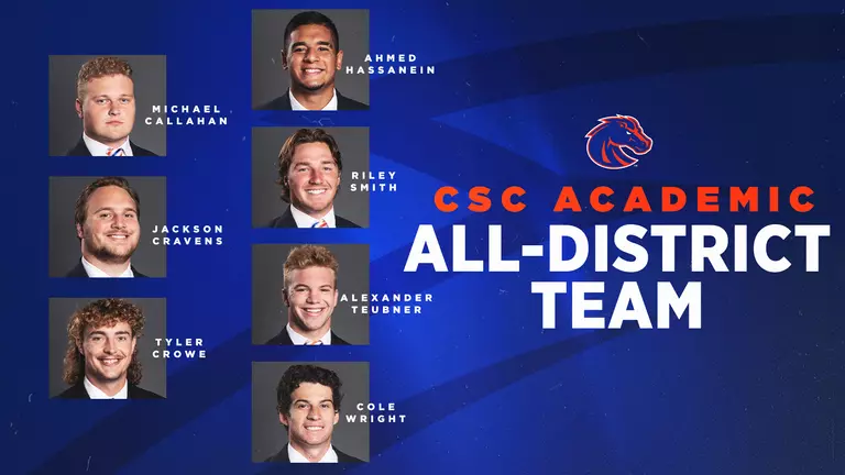 Seven Broncos Earn Academic All-District Honors