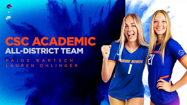 Ohlinger and Bartsch Earn Academic All-District Honors