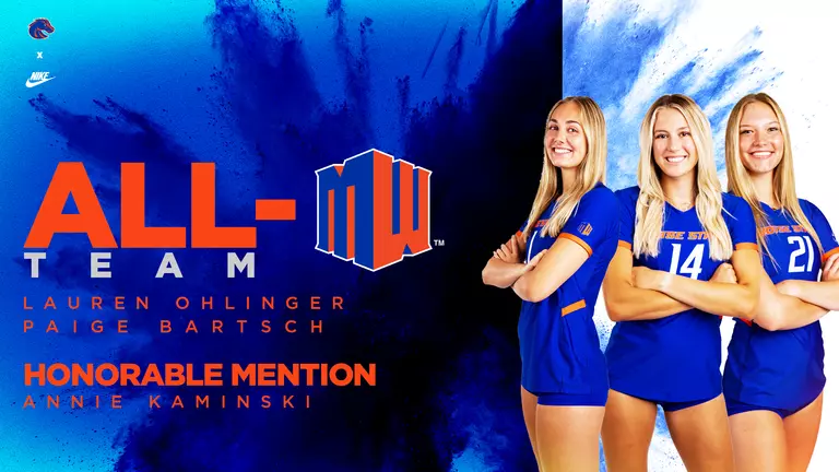 Ohlinger, Bartsch and Kaminski Earn Postseason MW Honors