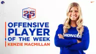 MacMillan Garners MW Offensive Player of the Week Honors