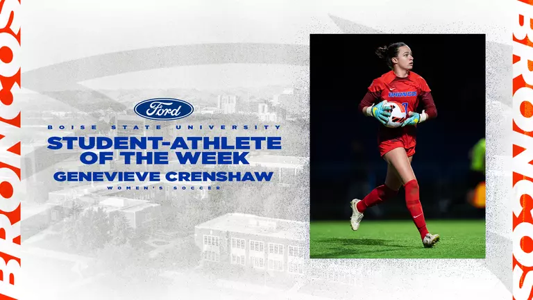 Crenshaw Named Ford Boise State Student-Athlete of the Week