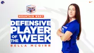 Boise State’s McGirr Named MW Volleyball Defensive Player of the Week