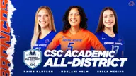 Volleyball Places Three on CSC Academic All-District Team