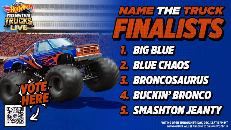 Name the Boise State Monster Truck Public Vote Now Open