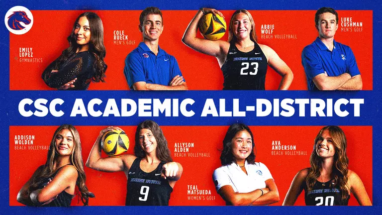 Eight Broncos Earn CSC Academic All-District Recognition