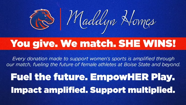 Boise State Athletics Announces Matching Gift Program with Maddyn Homes