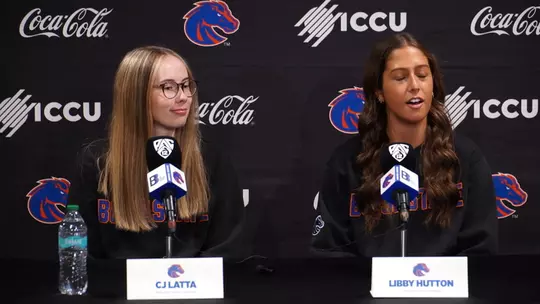 Boise State Basketball Media Day — Libby Hutton & CJ Latta