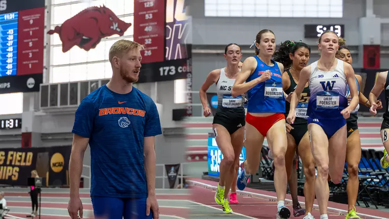Helms, Robertson Conclude Indoor Season at NCAA National Championships