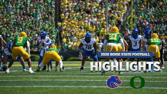 HIGHLIGHTS: Broncos Narrowly Fall to No.2/2 Oregon