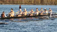 Men's Crew Wraps Up Undefeated Regular Season With Victory at Princeton