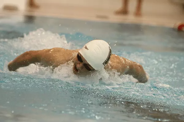 Men's Swimming and Diving Remain Second After Day Two of the Brown Invitational