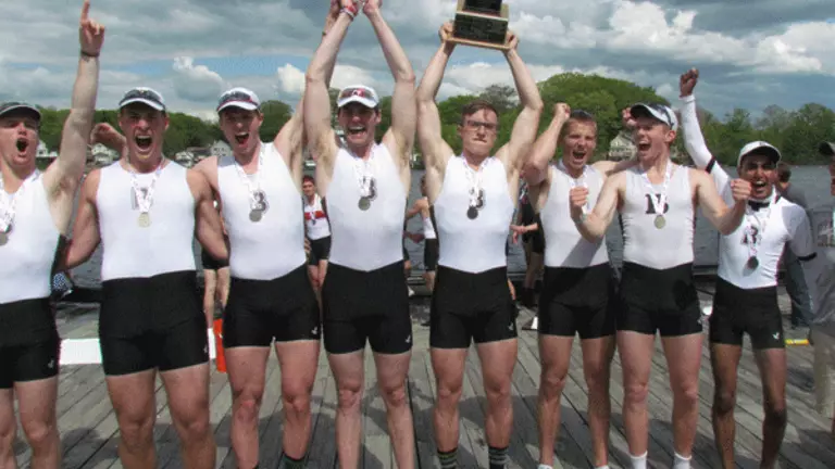 Men's Crew Finishes Second at Eastern Sprints; Bears Win 3V and F8 Races