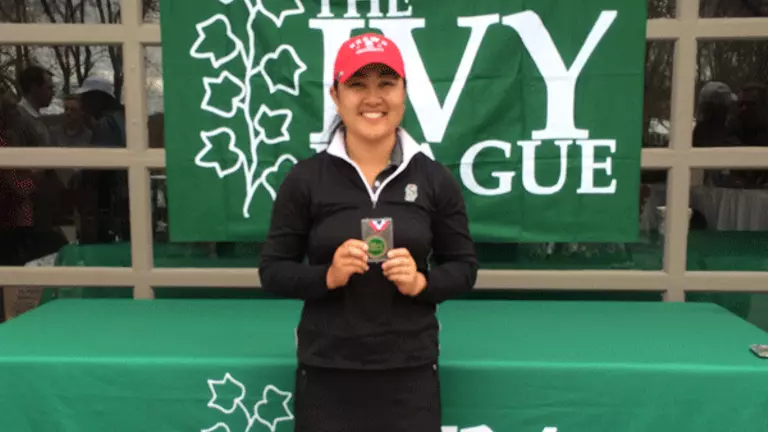 Christine Kim Wins Ivy League Individual Championship, Bears Place 6th Overall
