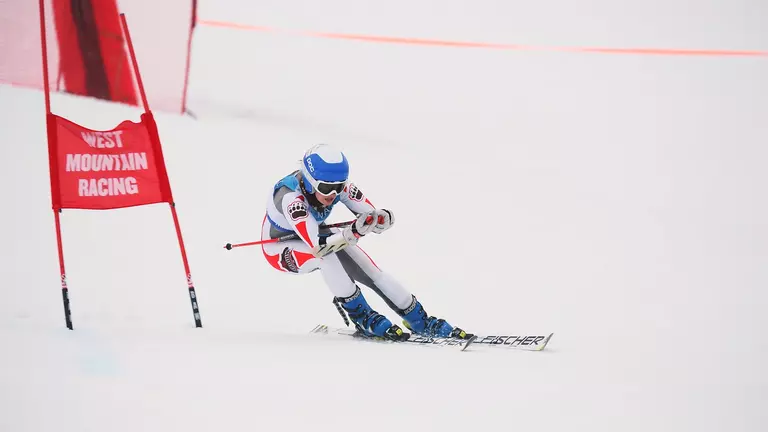 Skiing Places First in Giant Slalom at Castleton Carnival
