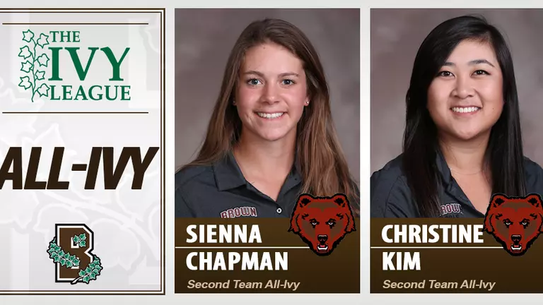 Sienna Chapman and Christine Kim Earn All-Ivy Women's Golf Honors