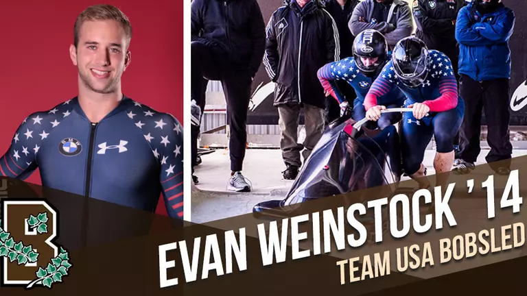 Men's Track's Evan Weinstock '14 Earns Spot in Olympics with USA Bobsled