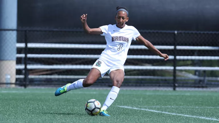 White Scores Pair, Women’s Soccer Falls to Harvard, 3-2