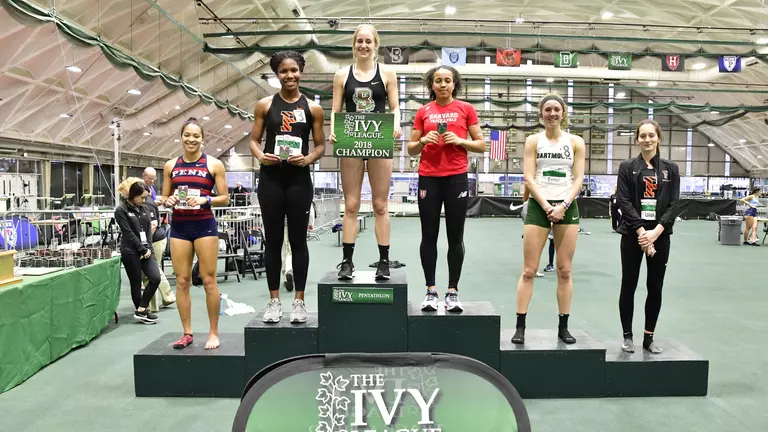 Paul Leads Women's Track & Field at Indoor Heps