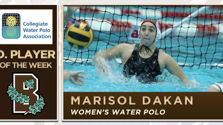 Women's Water Polo's Dakan Earns CWPA Defensive Player of the Week