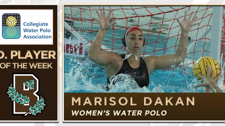 Women's Water Polo's Dakan Takes CWPA Defensive Player of the Week