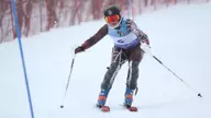 Alexa Dannis Leads Skiing at Crotched Mountain