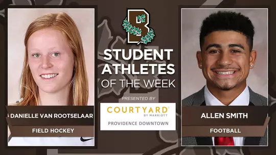 Van Rootselaar, Smith Earn Brown Student-Athlete of the Week Honors