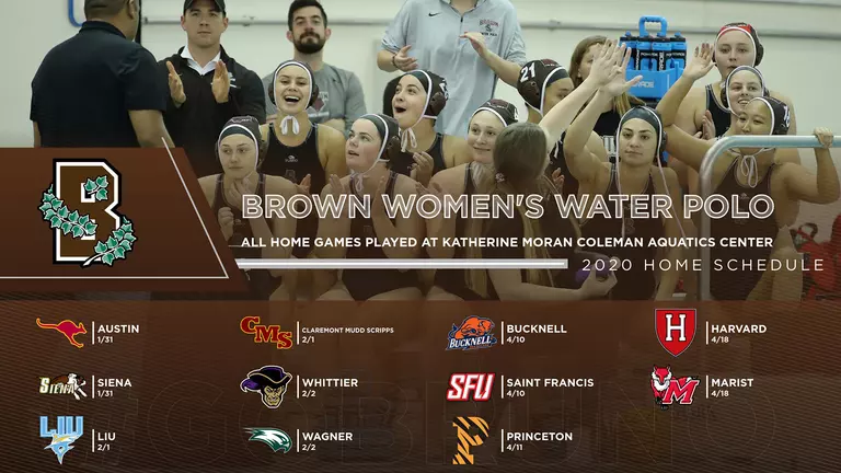 Women’s Water Polo Announces Schedules for Spring Season, Bruno Classic