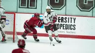 Berger Scores, Men’s Hockey Ousted by No. 13 Harvard, 4-1